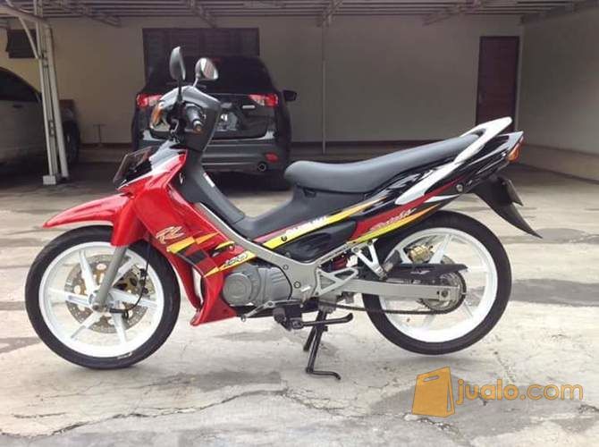 satria hiu 2004 merah hitam,mantap!!