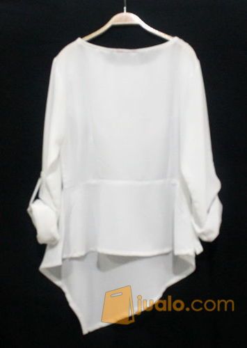 Atasan Renda Bordir|A6-138-Putih(All Size)|Baju Kerja|Baju Kantar