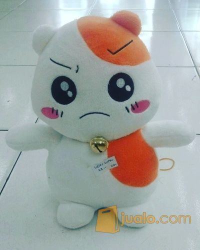 Boneka karakter hewan si pemakan biji bunga matahari si hamster tokoh serial film kartun jepang hamtaro face SNI
