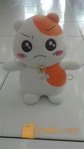 Boneka karakter hewan si pemakan biji bunga matahari si hamster tokoh serial film kartun jepang hamtaro face SNI