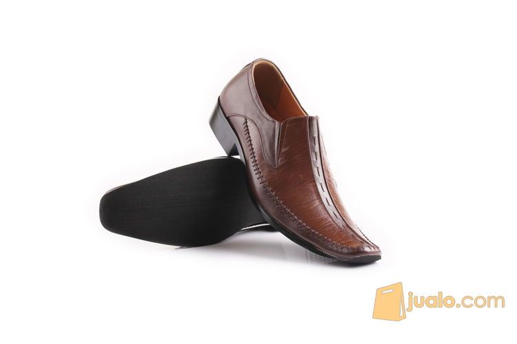 SEPATU PANTOFEL PRIA / JK 5403 / KULIT / COKLAT / JK COLECTION