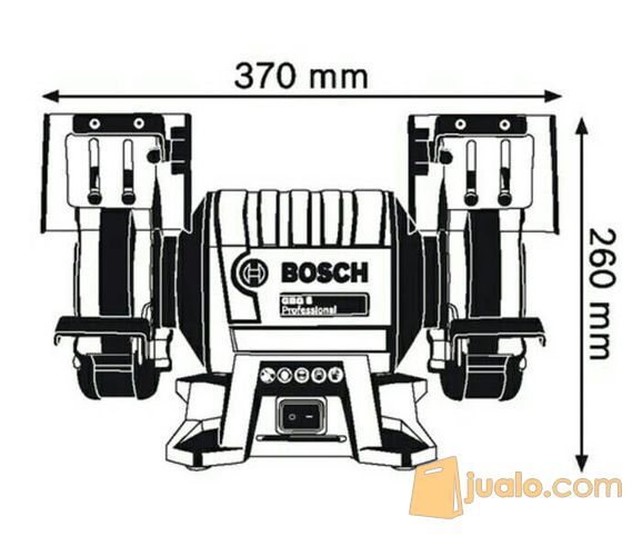 Mesin Gerinda Duduk 8" Bosch GBG 8 Professional