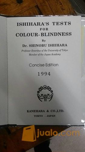 Buku Ishihara Test Buta Warna 14 Plates
