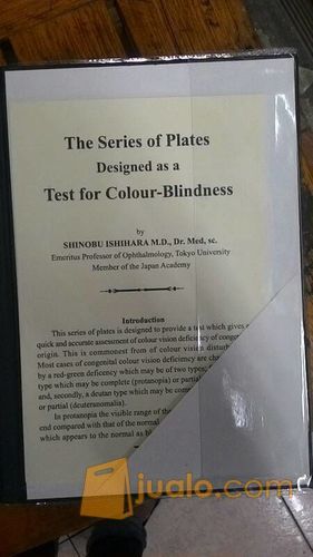Buku Ishihara Test Buta Warna 14 Plates