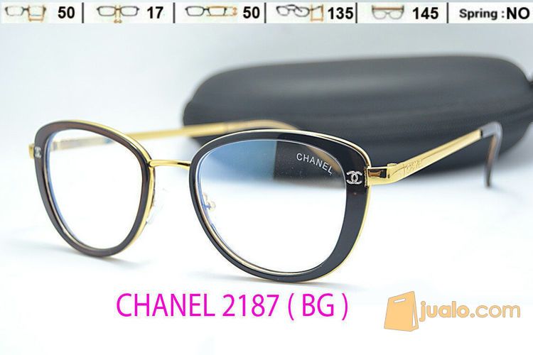 FRAME KACAMATA CASUAL LUCU CHANEL 2187 WANITA GAYA MODIS MINUS PLUS
