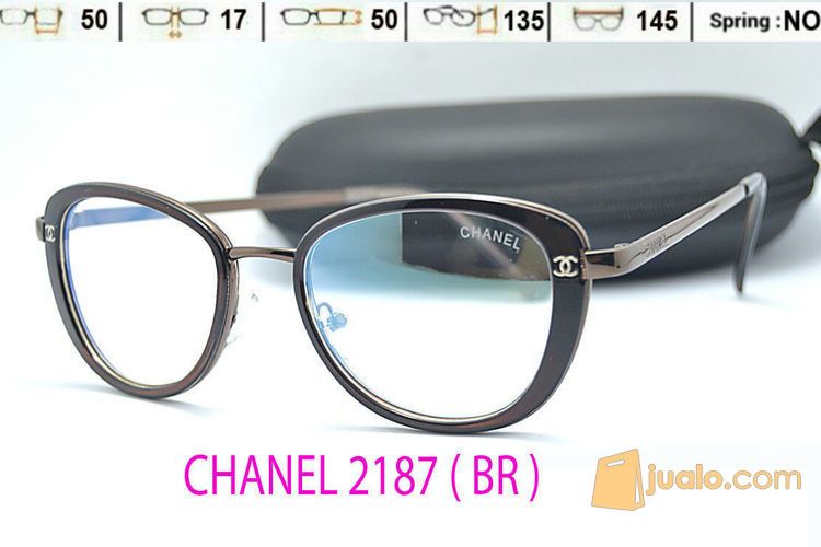 FRAME KACAMATA CASUAL LUCU CHANEL 2187 WANITA GAYA MODIS MINUS PLUS