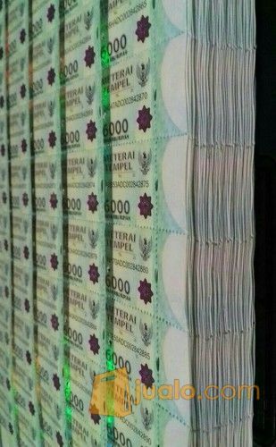 Materai 6000 Kualitas Super (Rp.100.000)