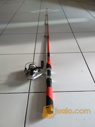Alat pancing satu set 180cm, joran lebih kokoh warna soft dan kilap