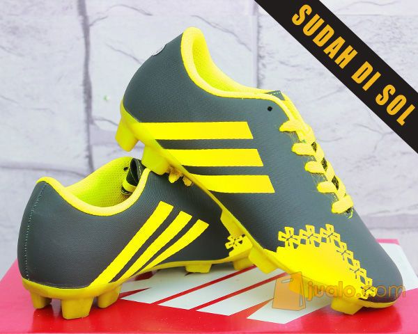 Sepatu Bola-Soccer-Futsal-Olahraga Adidas Predator LZ Abu Kuning Anak