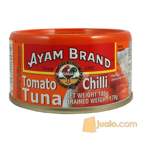 Tuna Saus Tomat Pedas Kalengan Ayam Brand Tuna Tomato Chilli 185g