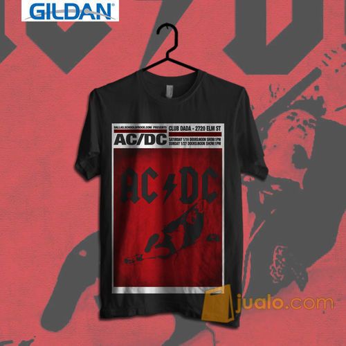 AC/DC - Poster Kaos Band Original Gildan