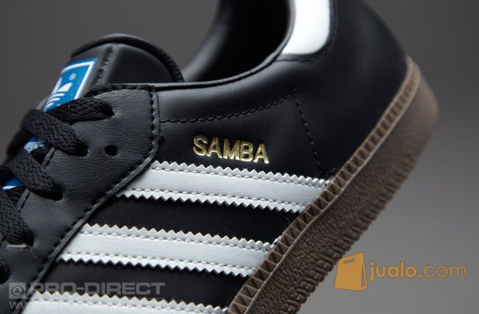 Sepatu Futsal Adidas Samba Black White Gum