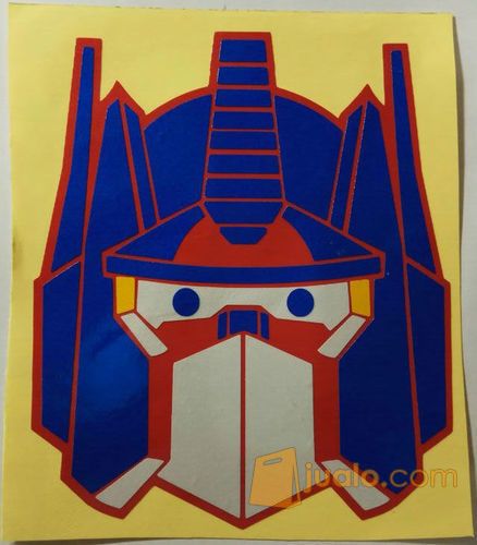 Cutting Sticker Transformers Optimus Prime