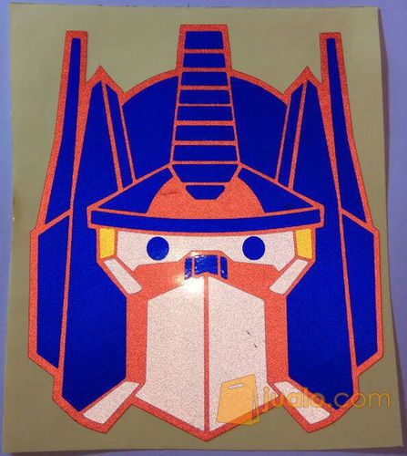 Cutting Sticker Transformers Optimus Prime