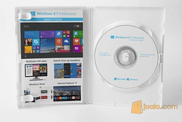 Lisensi + COA Sticker Windows 8.1 Professional DVD Box