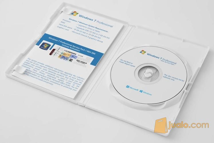 Lisensi + COA Sticker Windows 7 Professional DVD Box