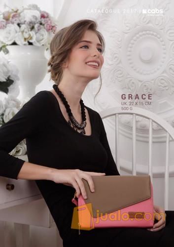 Cabs Pocket Grace Tas Tali Selempang Pesta Wanita Dompet Cewek Organizer HPO Cantik Tas Travel Peach