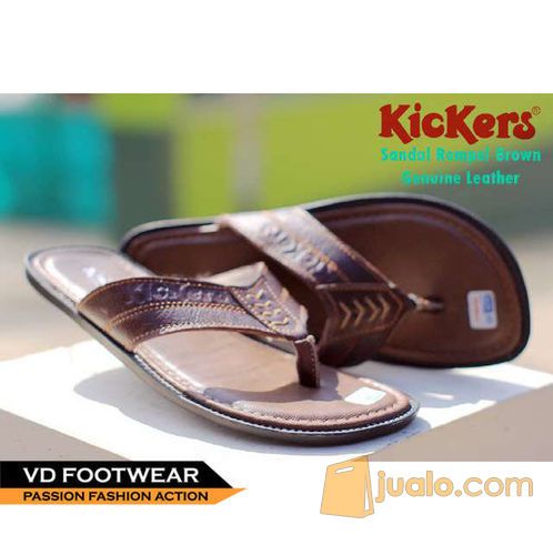 [ Kickers Sandal ] Sepatu Sandal Pria Casual Sendal Pria Kulit Murah.