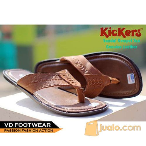 [ Kickers Sandal ] Sepatu Sandal Pria Casual Sendal Pria Kulit Murah.