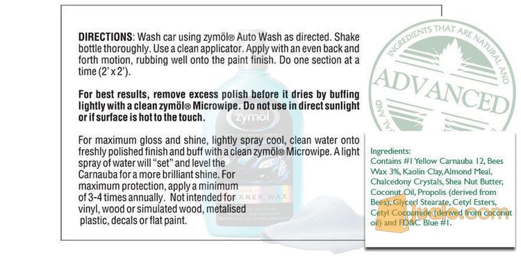 MURAH ZYMOL Cleaner Wax - 100ml Dispenser Bottle | Premium Paint Cleaner