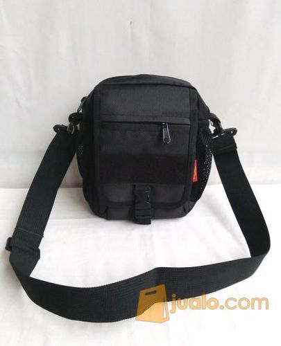 Tas Selempang Kecil ~ Cordura Hitam Tas selempang mini pria Tas murah