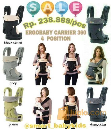 ERGO BABY 360 Gendongan 4 Position ( GREEN )