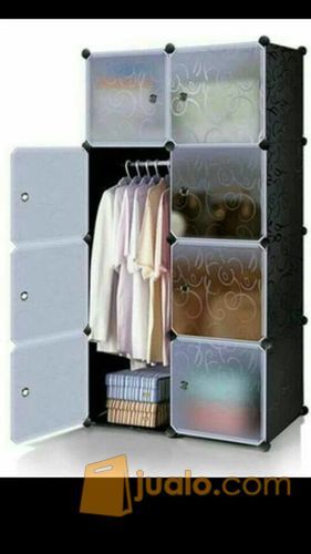 Rak lemari Baju Susun Plastik pp